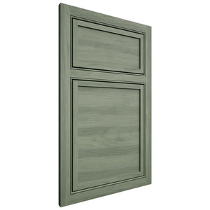 Shiloh Cabinetry Partial Overlay Windsor Hickory Plain Cut Moss Door