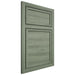 Shiloh Cabinetry Partial Overlay Windsor Hickory Plain Cut Moss Door