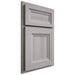 Shiloh Cabinetry Partial Overlay Windsor Hickory Plain Cut Stratus Door