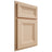 Shiloh Cabinetry Partial Overlay Windsor Maple Plain Cut Natural Door