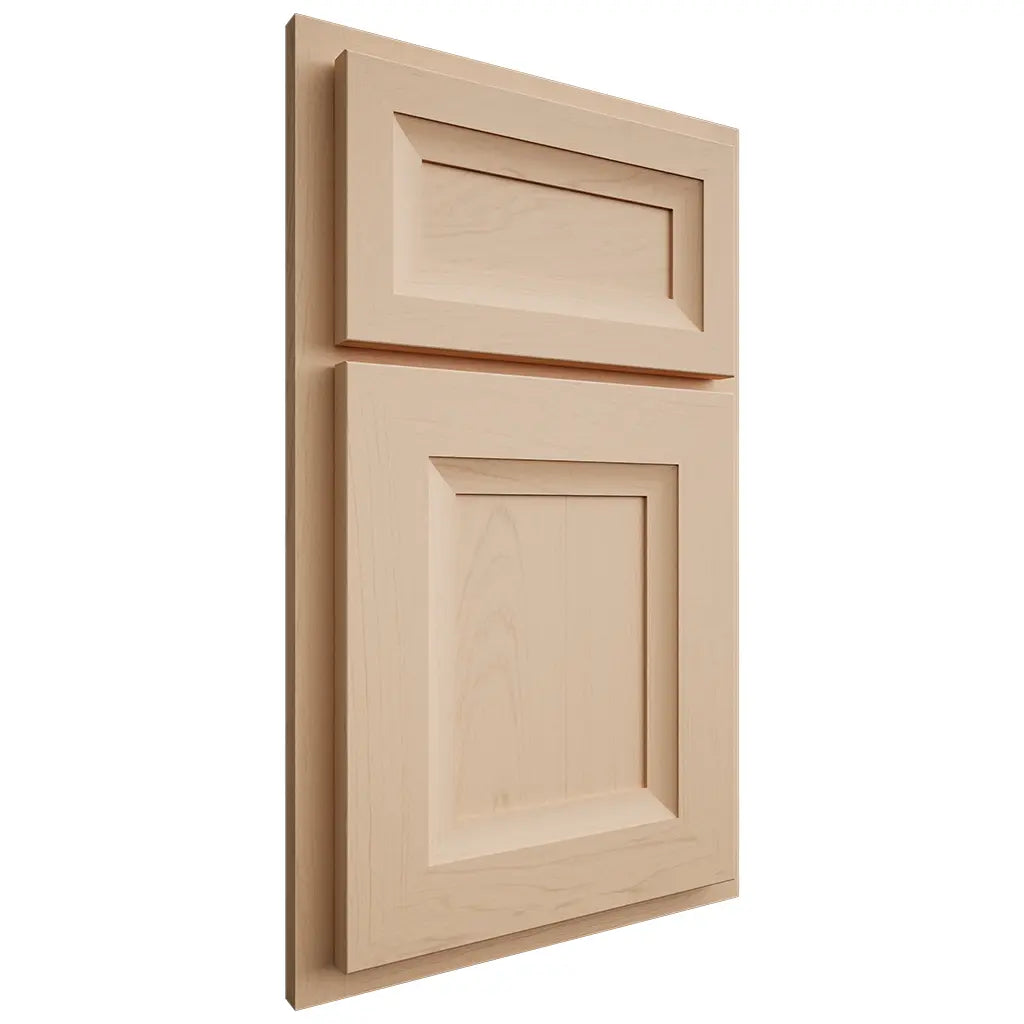 Shiloh Cabinetry Partial Overlay Windsor Maple Plain Cut Natural Door