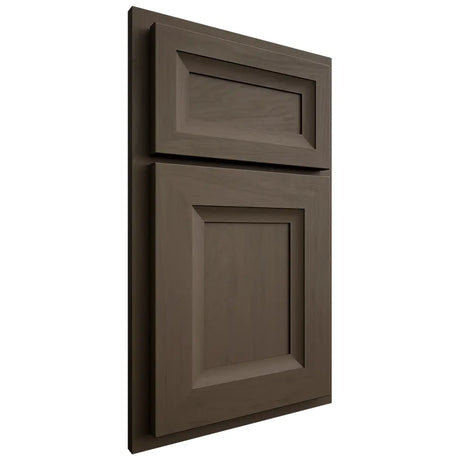 Shiloh Cabinetry Partial Overlay Windsor Maple Plain Cut Perfect Brown Door