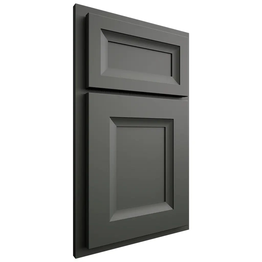 Shiloh Cabinetry Partial Overlay Windsor Paintable Pewter Green Door