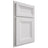 Shiloh Cabinetry Partial Overlay Windsor Paintable Polar Door