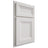 Shiloh Cabinetry Partial Overlay Windsor Paintable Soft White Door