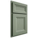 Shiloh Cabinetry Partial Overlay Windsor Poplar Plain Cut Moss Door