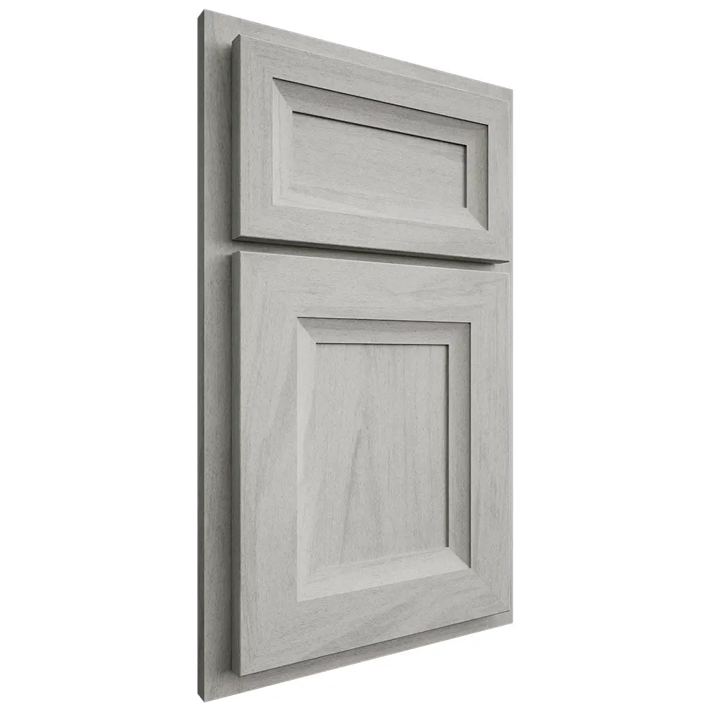 Shiloh Cabinetry Partial Overlay Windsor Poplar Plain Cut Stratus Door