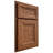Shiloh Cabinetry Partial Overlay Windsor Red Oak Plain Cut Braun Door