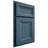 Shiloh Cabinetry Partial Overlay Windsor Red Oak Plain Cut Hudson Door