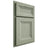 Shiloh Cabinetry Partial Overlay Windsor Red Oak Plain Cut Moss Door