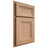 Shiloh Cabinetry Partial Overlay Windsor Red Oak Plain Cut Natural Door
