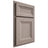 Shiloh Cabinetry Partial Overlay Windsor Red Oak Plain Cut Sterling Door
