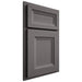 Shiloh Cabinetry Partial Overlay Windsor Walnut Plain Cut Cadet Door