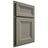 Shiloh Cabinetry Partial Overlay Windsor Walnut Plain Cut Thyme Door