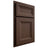 Shiloh Cabinetry Partial Overlay Windsor White Oak Plain Cut Braun Door
