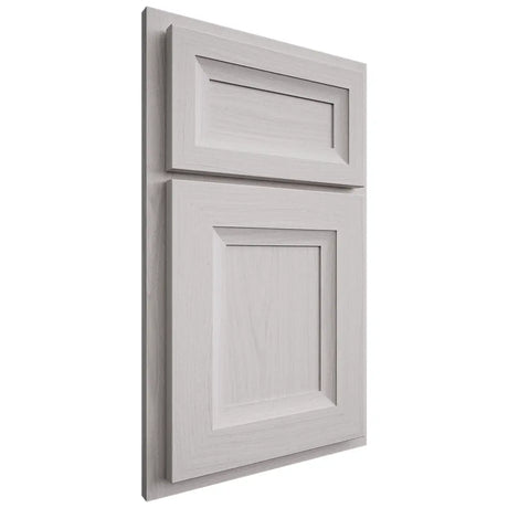 Shiloh Cabinetry Partial Overlay Windsor White Oak Plain Cut Cotton Door