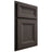 Shiloh Cabinetry Partial Overlay Windsor White Oak Plain Cut Creekside Door