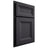 Shiloh Cabinetry Partial Overlay Windsor White Oak Plain Cut Harbor Door