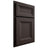 Shiloh Cabinetry Partial Overlay Windsor White Oak Plain Cut Morel Door