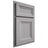 Shiloh Cabinetry Partial Overlay Windsor White Oak Plain Cut Stratus Door