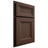 Shiloh Cabinetry Partial Overlay Windsor White Oak Quarter Sawn Braun Door