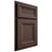 Shiloh Cabinetry Partial Overlay Windsor White Oak Quarter Sawn Dusk Door