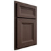 Shiloh Cabinetry Partial Overlay Windsor White Oak Quarter Sawn Dusk Door