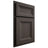 Shiloh Cabinetry Partial Overlay Windsor White Oak Rift Cut Creekside Door