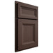 Shiloh Cabinetry Partial Overlay Windsor White Oak Rift Cut Dusk Door