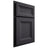 Shiloh Cabinetry Partial Overlay Windsor White Oak Rift Cut Harbor Door