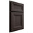 Shiloh Cabinetry Partial Overlay Windsor White Oak Rift Cut Morel Door