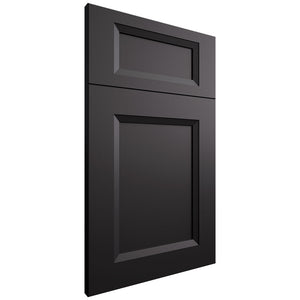 Bellrose Simply Black ( Maple | Plain Cut [ Frameless • Satin • Painted ] - 10' X 10' Kitchen Cabinet ) | Assembled In USA