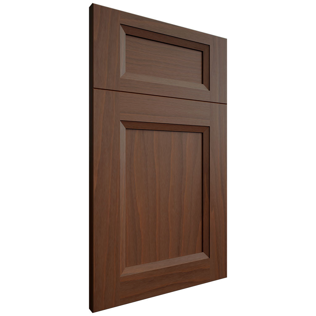 Bellrose Washed Walnut ( Walnut | Plain Cut [ Frameless • Satin • Stained ] - 10' X 10' Kitchen Cabinet ) | Assembled In USA