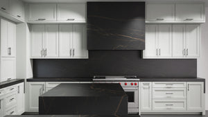 Bellrose Dove Gray ( Maple | Plain Cut [ Frameless • Satin • Painted ] - 10' X 10' Kitchen Cabinet ) | Assembled In USA