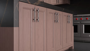 Bellrose Driftwood Cherry ( Cherry | Plain Cut [ Frameless • Satin • Stained ] - 10' X 10' Kitchen Cabinet ) | Assembled In USA