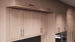 Bellrose Dusk Gray Oak ( White_Oak | Rift Cut [ Frameless • Wire Brushed • Stained ] - 10' X 10' Kitchen Cabinet ) | Assembled In USA