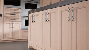 Bellrose Dusk Gray Oak ( White_Oak | Rift Cut [ Frameless • Wire Brushed • Stained ] - 10' X 10' Kitchen Cabinet ) | Assembled In USA