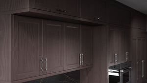 Bellrose Onyx Cherry ( Cherry | Plain Cut [ Frameless • Satin • Stained ] - 10' X 10' Kitchen Cabinet ) | Assembled In USA