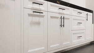 Bellrose Simply White ( Maple | Plain Cut [ Frameless • Satin • Painted ] - 10' X 10' Kitchen Cabinet ) | Assembled In USA