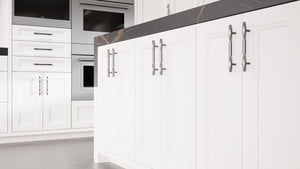 Bellrose Simply White ( Maple | Plain Cut [ Frameless • Satin • Painted ] - 10' X 10' Kitchen Cabinet ) | Assembled In USA