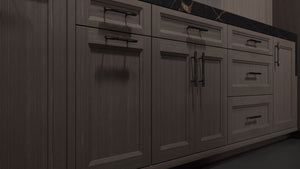 Bellrose Urban Oak ( White_Oak | Rift Cut [ Frameless • Wire Brushed • Stained ] - 10' X 10' Kitchen Cabinet ) | Assembled In USA