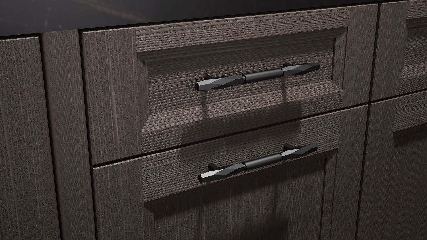 Bellrose Urban Oak ( White_Oak | Rift Cut [ Frameless • Wire Brushed • Stained ] - 10' X 10' Kitchen Cabinet ) | Assembled In USA