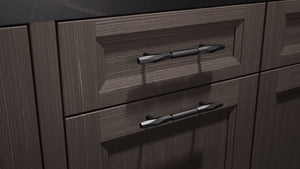 Bellrose Urban Oak ( White_Oak | Rift Cut [ Frameless • Wire Brushed • Stained ] - 10' X 10' Kitchen Cabinet ) | Assembled In USA