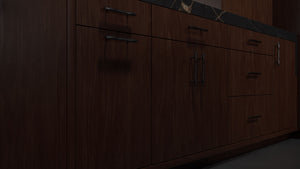 Clayton Cherry Cognac ( Cherry | Plain Cut [ Frameless • Satin • Stained ] - 10' X 10' Kitchen Cabinet ) | Assembled In USA