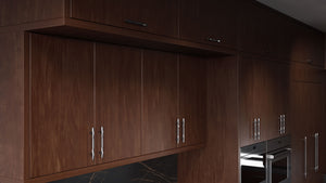 Clayton Cherry Cognac ( Cherry | Plain Cut [ Frameless • Satin • Stained ] - 10' X 10' Kitchen Cabinet ) | Assembled In USA