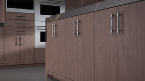 Clayton Misty Gray ( Cherry | Plain Cut [ Frameless • Satin • Stained ] - 10' X 10' Kitchen Cabinet ) | Assembled In USA