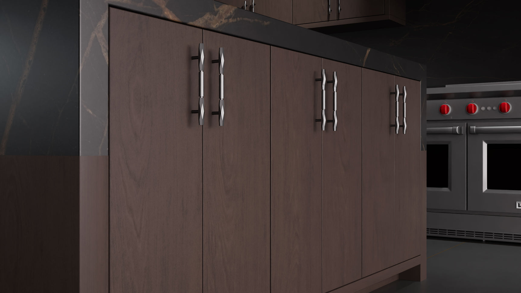 Clayton Misty Gray ( Cherry | Plain Cut [ Frameless • Satin • Stained ] - 10' X 10' Kitchen Cabinet ) | Assembled In USA