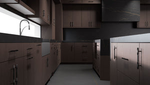 Clayton Misty Gray ( Cherry | Plain Cut [ Frameless • Satin • Stained ] - 10' X 10' Kitchen Cabinet ) | Assembled In USA