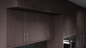 Clayton Onyx Cherry ( Cherry | Plain Cut [ Frameless • Satin • Stained ] - 10' X 10' Kitchen Cabinet ) | Assembled In USA