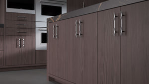 Clayton Onyx Cherry ( Cherry | Plain Cut [ Frameless • Satin • Stained ] - 10' X 10' Kitchen Cabinet ) | Assembled In USA